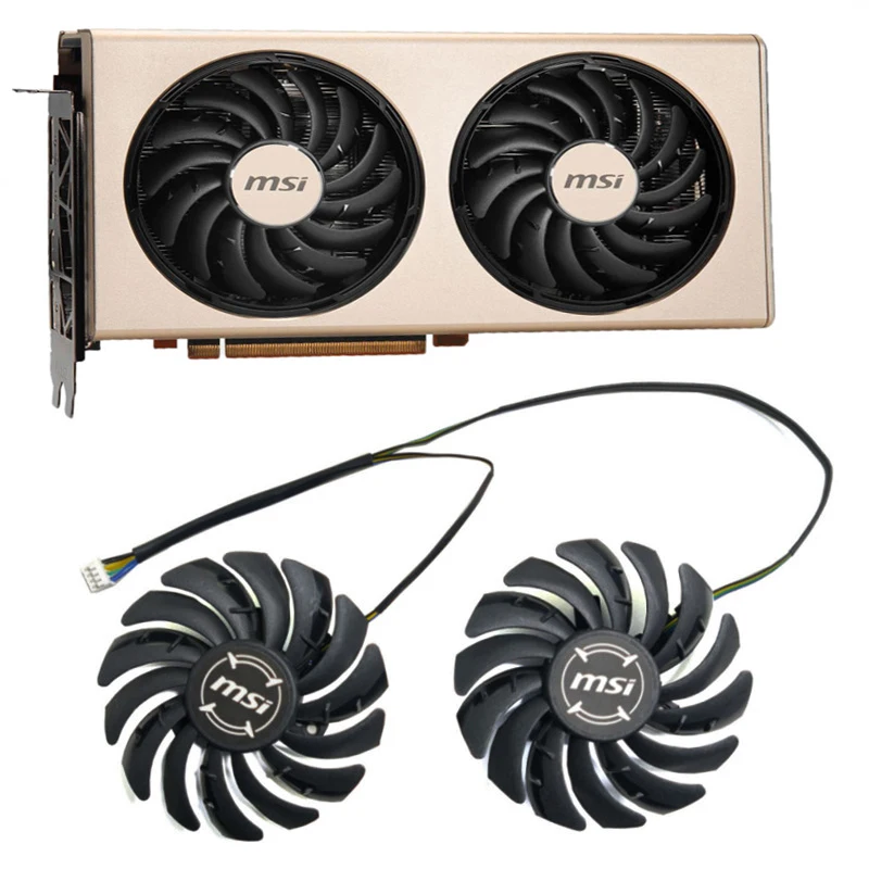 

85MM 4PIN PLD09210S12HH GPU Cooling Fan for MSI Radeon RX 5700 XT EVOKE OC RX 5700 XT GAMING X RX5600 XT Premium Graphics Fan