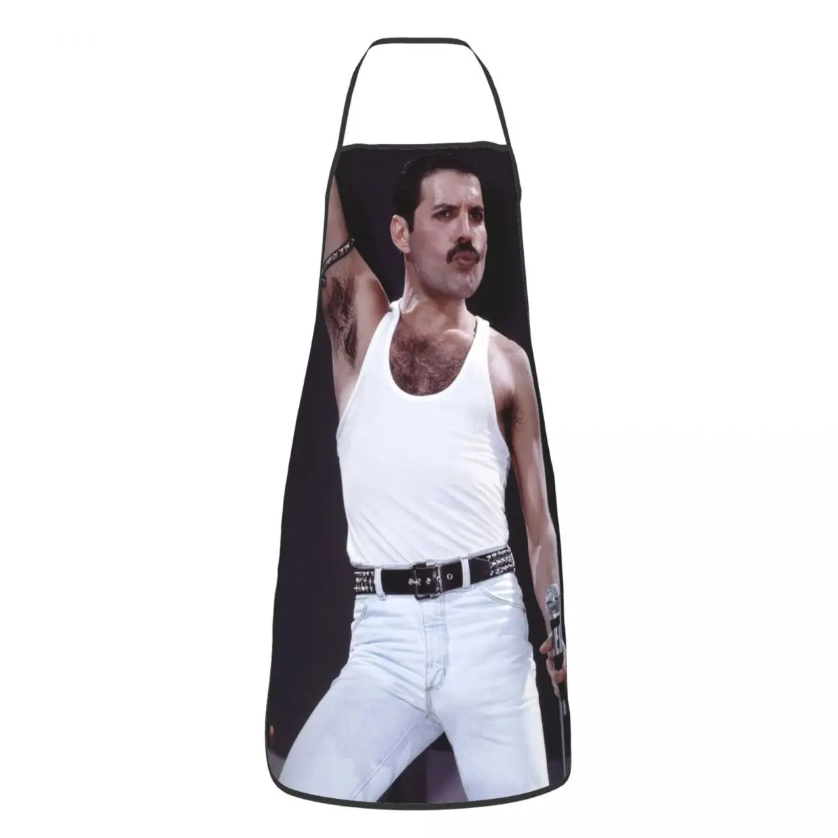 

Унисекс, крутой Кухонный Фартук Freddie Mercury, Кухонный Фартук для выпечки, женский и мужской фартук для рок-певицы, фартук для покраски