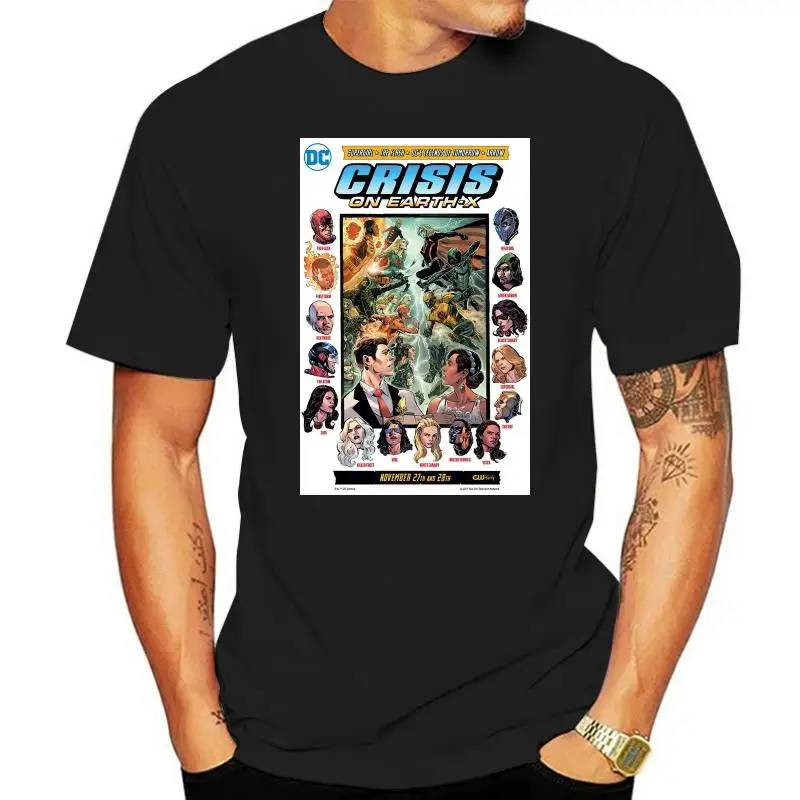 Футболка Arrowverse с изображением смайлика на земле X Супергерл флэш кроссовера ТВ-шоу крутая Повседневная футболка с изображением гордости Мужская модная футболка унисекс