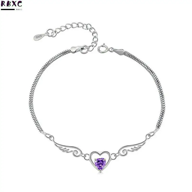 

925 silver bracelet Korean version Angel Lover personality Department Student Valentine's Day gift to girlfriend best friend