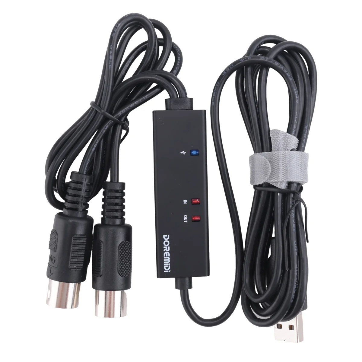 Фото ABFKL DOREMiDi MTU-10 Кабель MIDI-USB USB-конвертер MIDI со световым индикатором Чип обработки FTP №3