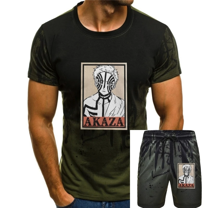 

Men Akaza Upper Moon Three Demon Slayer T Shirts No Yaiba Kamado Anime Manga Cotton Tops Short Sleeve Tee Shirt Classic T-Shirts