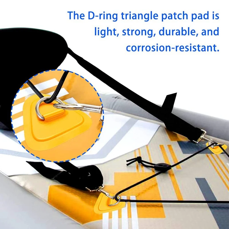 6 упаковок D-образные накладки для надувных лодок Каяка D-образных колец ПВХ