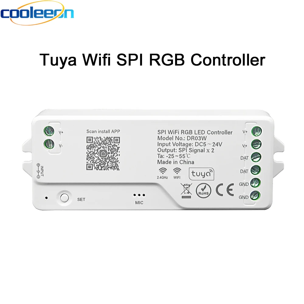 RGB-контроллер Tuya SPI для модификации пикселей