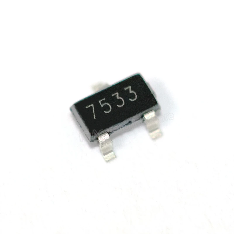 

30 шт.,UMW HT7533S SOT-23 3.3V100mA Линейный регулятор LDO Чип с низким падением