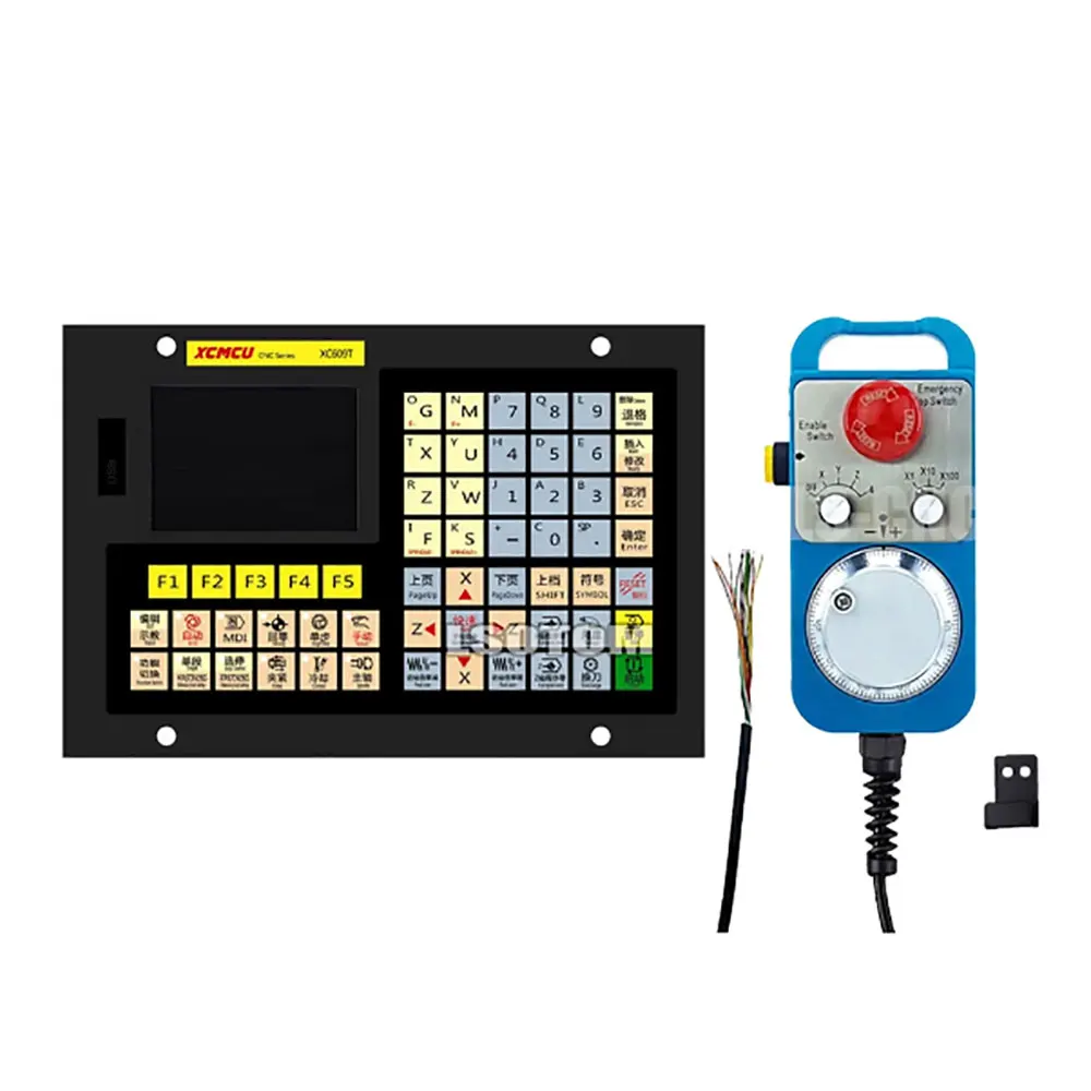 Новейший контроллер с ЧПУ Xc609t 2-осевое соединение токарный станок и система