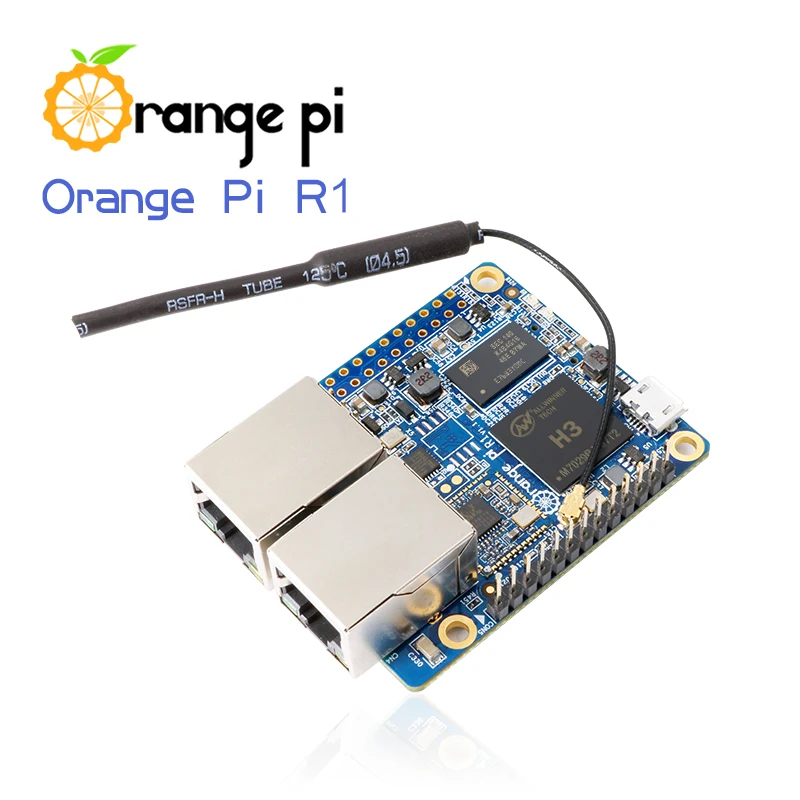 Одноплатный компьютер Orange Pi R1 512 Мб H3 с открытым исходным кодом и антенной Wi-Fi