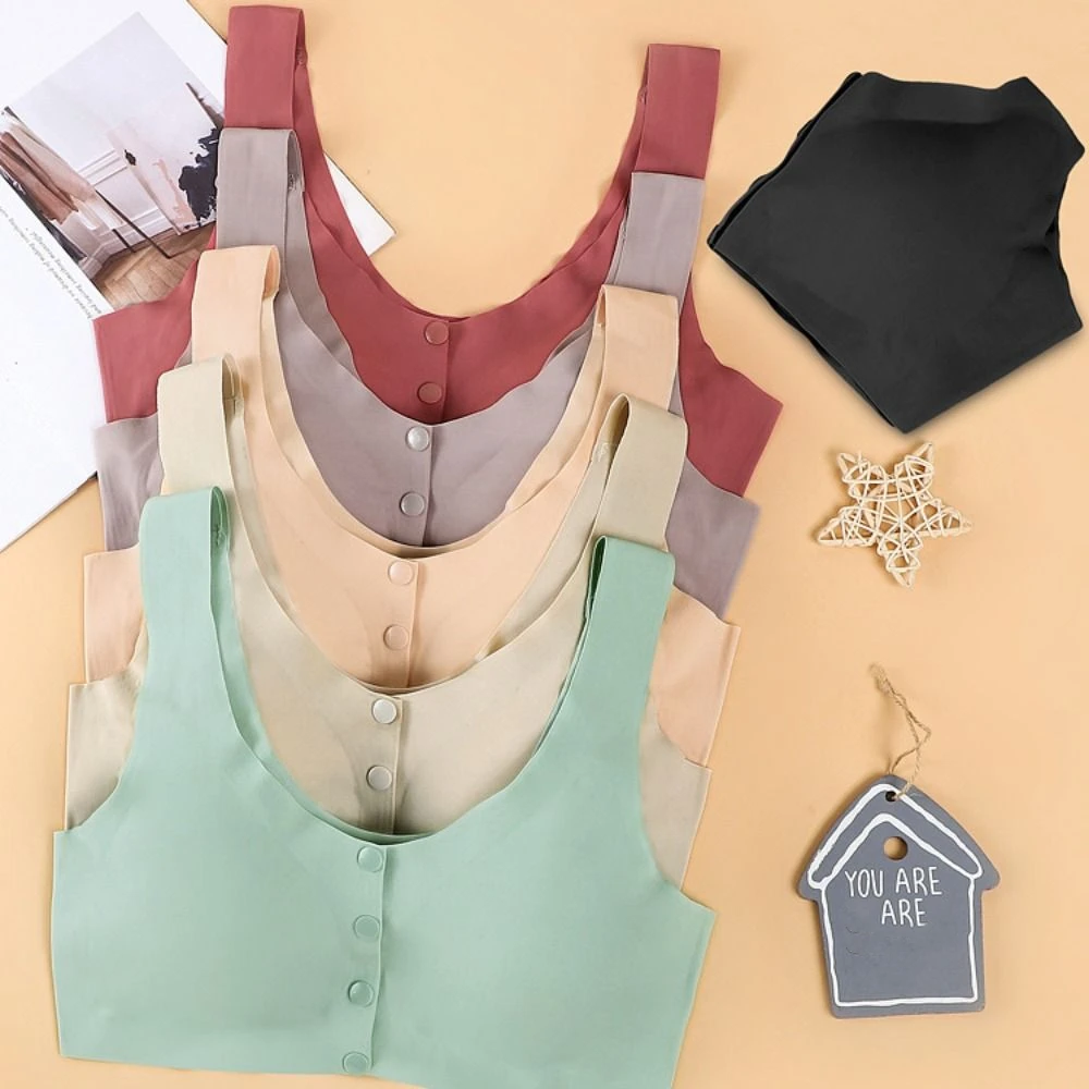 Ультратонкий бесшовный бюстгальтер с подкладкой красивый жилет на спине Топы
