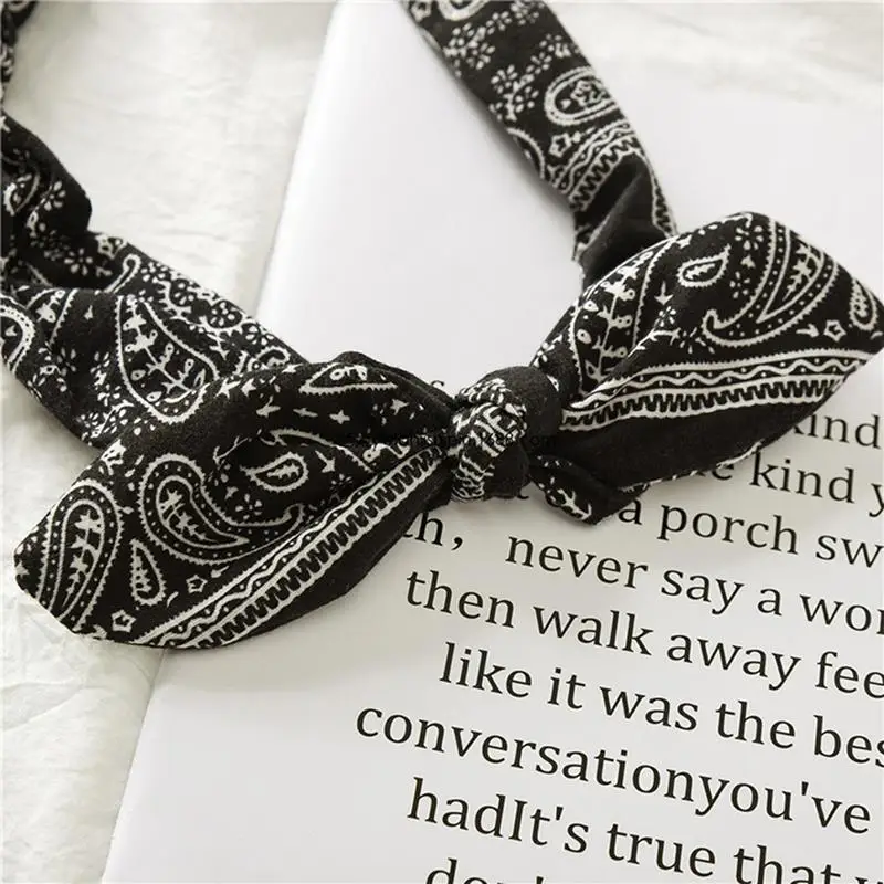 

New Boho Women Soft Solid Print Headbands Vintage Cross Knot Elastic Hairbands Turban Bandanas Girls Hair Bands Hair Accessories