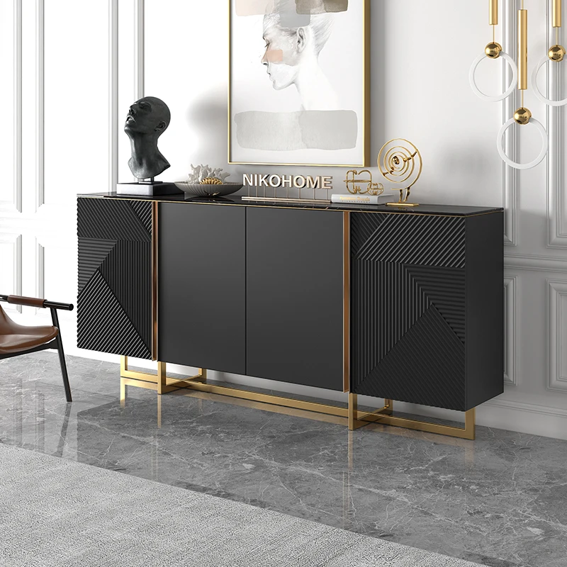 

Minimal entry porch cabinet, light luxury style, modern simple dining cabinet, living room cabinet, wall decoration cabinet