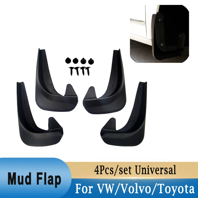 

Car Mudguard Universal Front Rear Splash Guards Mudflaps Mud Flap Mudguards Fender Flares For VW/Toyota/Ford/BMW/Audi/Benz/Tesla