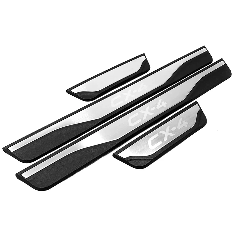 

Защитная Накладка на порог из нержавеющей стали для Mazda CX-4 CX4 2016-2020 2021 2022