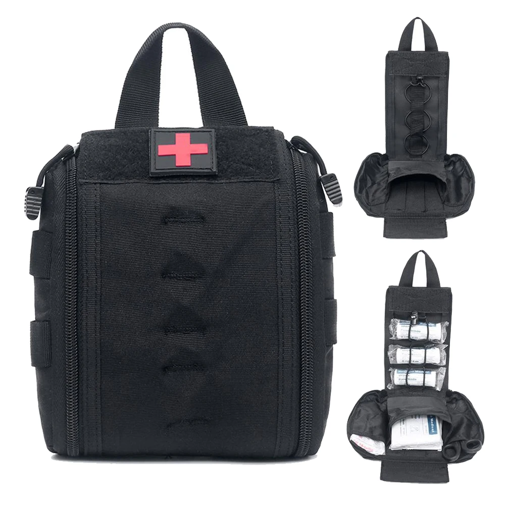 

Outdoor Survival Hunting Medic Bag Molle Tactical First Aid Kit Utility Medical Accessory Bag Waist Pack Survival Nylon Pouch