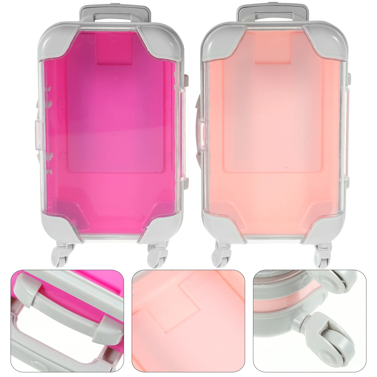 4 шт. чехол на тележке с имитацией мини-чемодана дорожные чемоданы сумка кошелек