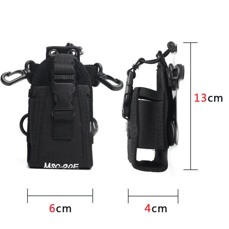 MSC-20E Nylon Pouch Bag Carry Case for BaoFeng UV-5R UV-82 UV-XR UV-9R Plus YAESU TYT WOUXUN Mototrola GP338 Radio Walkie Talkie