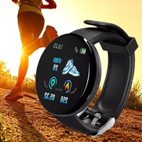 d18 sports fitness pedometer tracker monitor bracelet band smartwatch wristband for android ios smart watch for men women