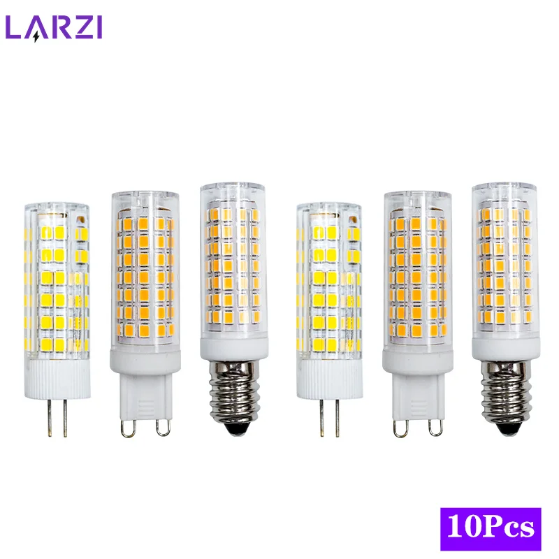 10pcs/lot E14 G4 G9 LED Bulb 3W 5W 9W Led Lamp AC220V-240V Corn Bulb SMD2835 360 Beam Angle Replace Halogen Chandelier Lights