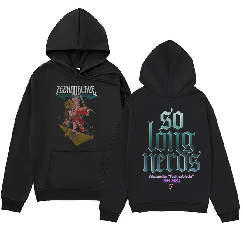 

2022 Net Red Pig God HD Printing Sweater Technoblade European and American Street Tide Oversize Hoodie