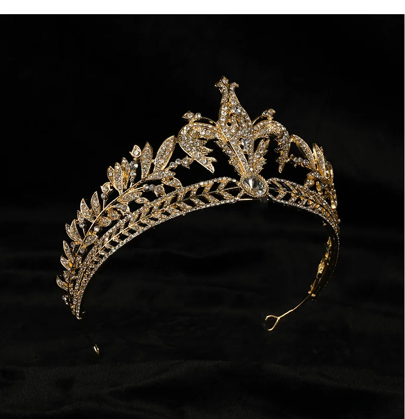 

Rhinestone Crown Tiara Wedding Crown Bridesmaid with Makeup Headban
