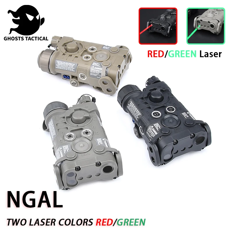 Tactical NGAL Nylon Red and Green Laser Version Pointer Sight Flashlight Aiming Indicator Sight Outdoor Hunting Airsoft Access