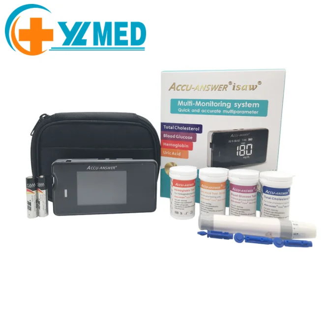 

WHITE Electric Medical Ce Glucose Machine Medical Equipment Device Glucose Loust Prise Strip Medical Science Blood Cells Reader