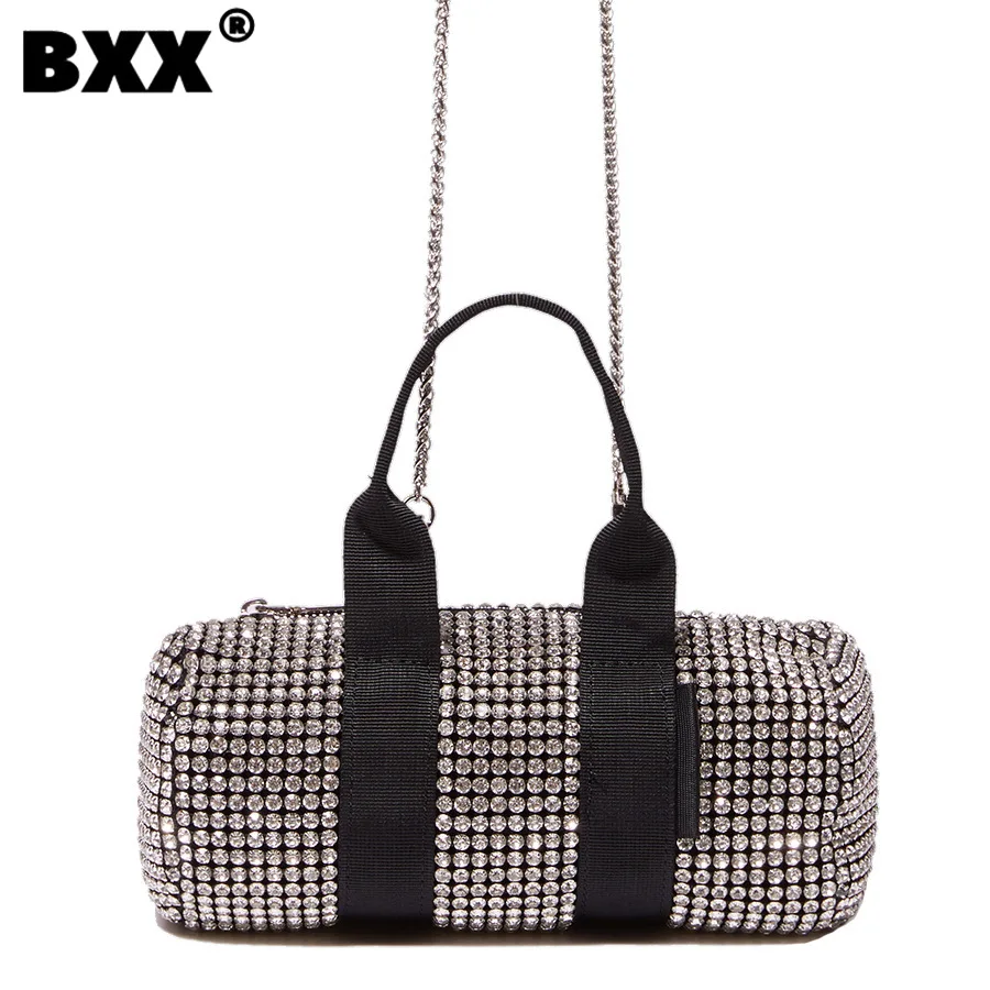 

[BXX] 2023 New Popular Women's Large Versatile Capacity Vintage Bag Particular Diamond Design Trend Super Fashion Handbag 8CY429