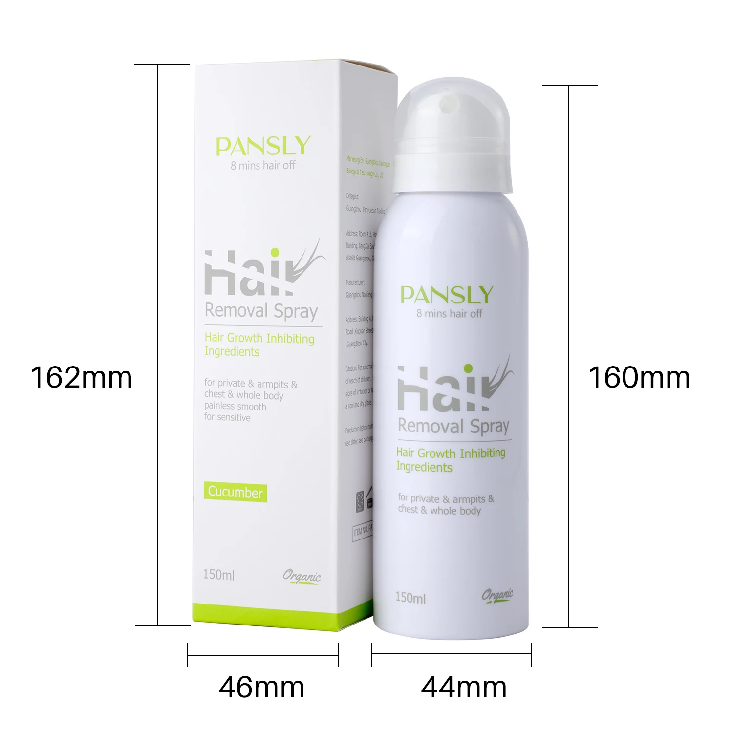 

100ML Hair Removal Spray Foam Effective Painless Depilatory Cream For Underarms Private Parts Pubic Bikini Area For Women Men