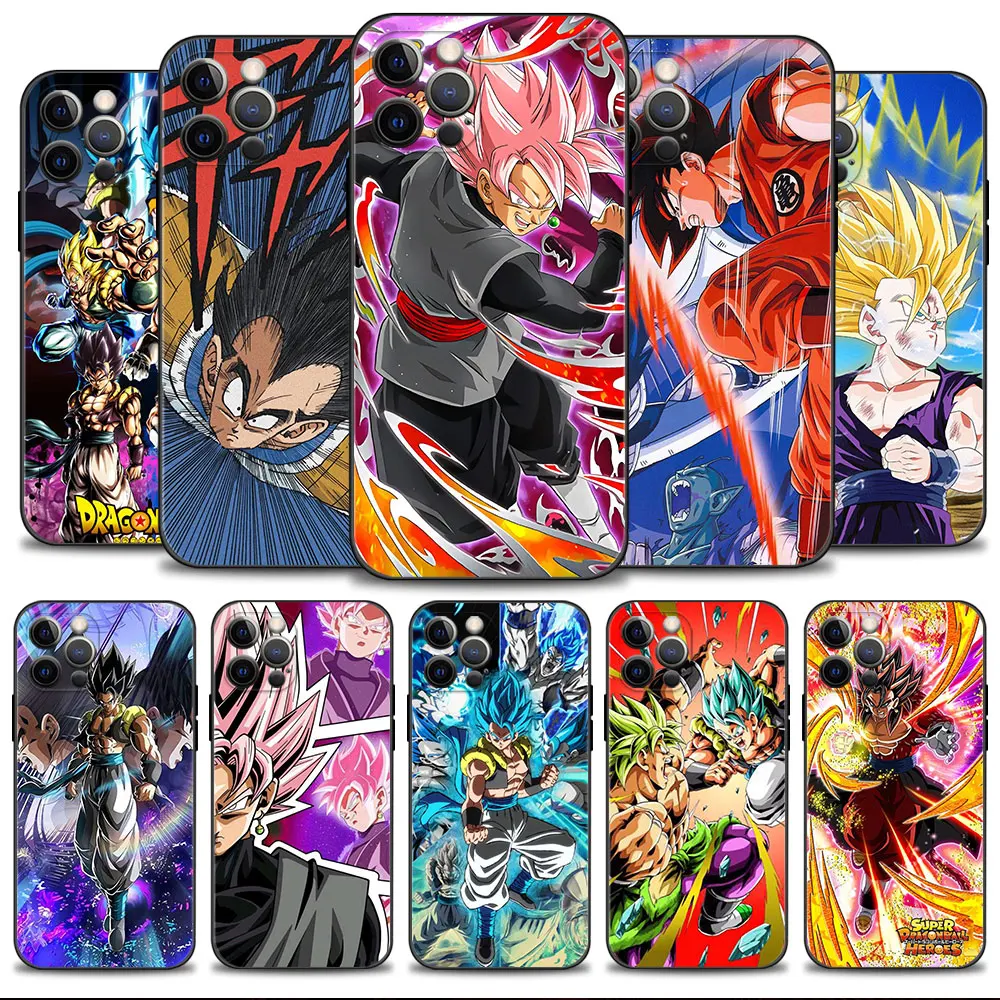 

Soft Silicone Phone Case For iPhone 14 13 12 11 Pro Max 6 6S 7 8 Plus X XS XR 12 13 Mini Shell Japanese Anime Dragon Ball Goku