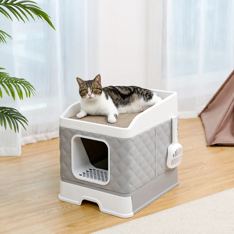 With Scratching Board Pet Supplies Enclosed Drawer Style Cat