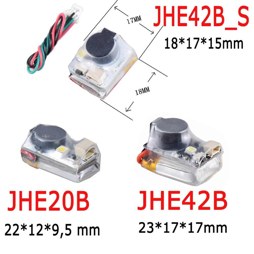 

JHE42B 42B-S JHE20B mini 110DB Buzzer FPV Finder Built-in Battery with LED Light for RC Drone F4 Flight Controller Parts BF/CF