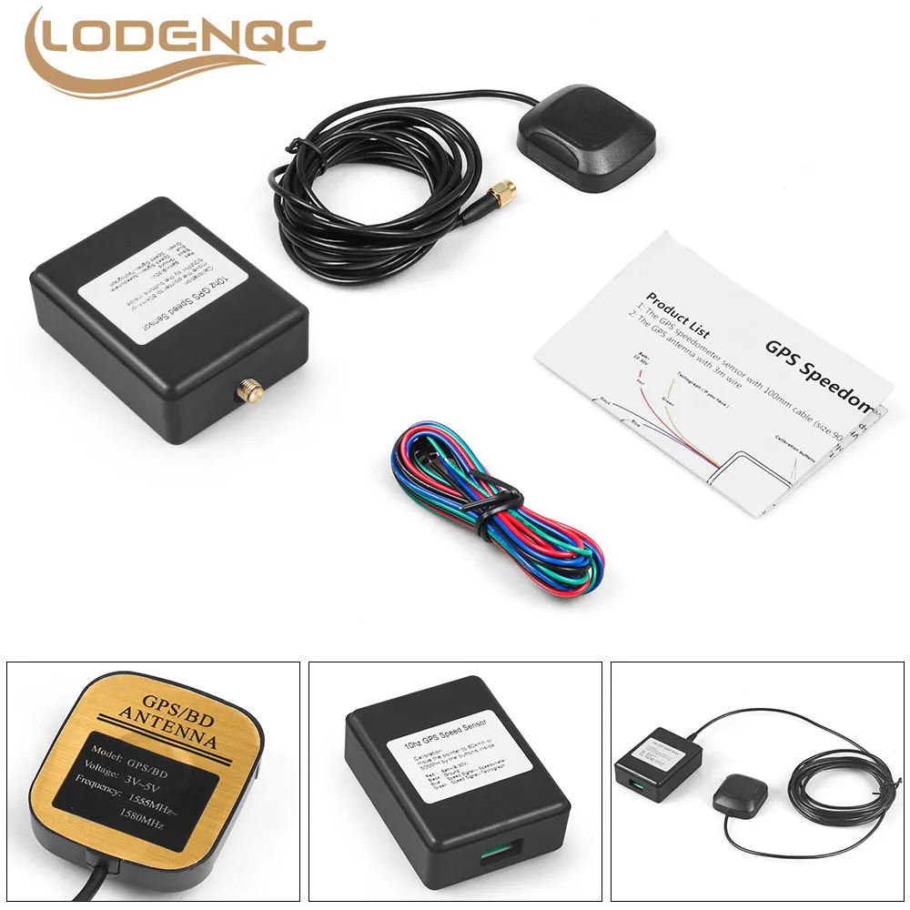

Lodenqc Универсальный GPS-датчик скорости, адаптер датчика спидометра для автомобиля, грузовика, лодки, GPS-спидометр, измеритель BX 102267