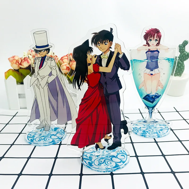 

Anime Detective Conan Acrylic Figure Kudou Shinich Conan Edogawa Stand Cosplay Model Plate Desk Decor Fans Collection Prop Gift