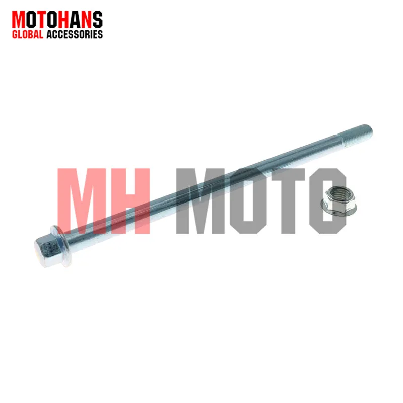 Фото Ось переднего колеса с гайкой M10x190MM ДЛЯ МОДЕЛЯ МОТОЦИКЛА CRYPTON T105 JY110 №1