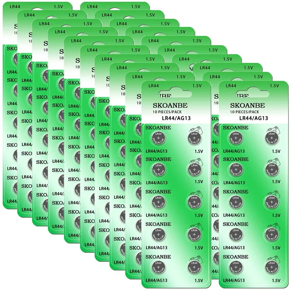 

1.5V LR44 AG13 50/100/200PCS Original Alkaline Button Batteries 357 357A A76 GPA76 Cell Coin Battery AG13 1.5V for Watch Toy