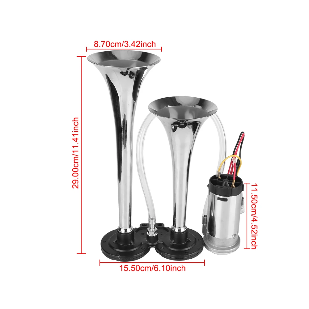 Электрический Гудок с воздушным компрессором 150 дБ 12 В 80 А