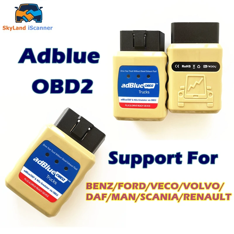 

AdblueOBD2 Emulator EURO 4/5/6 OBD2 AdBlueOBD2 OBD2 NOx Ad blue Emulator for Scania for DAF for Renault for IVECO for Volvo