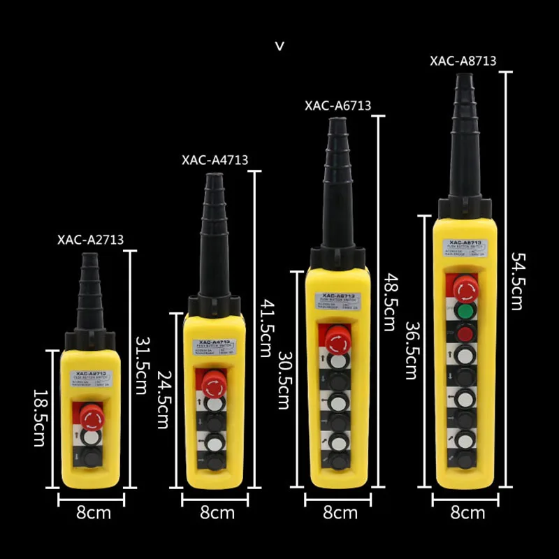 XAC-A2713 6713 8713 Водонепроницаемая кнопка управления краном переключатель с