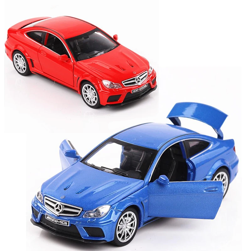 

1:32 Mercedes Benz C63 AMG Diecast Alloy Metal Luxury COUPE Car Model For Collection Vehicle Model Sound&Light Toys Car A56