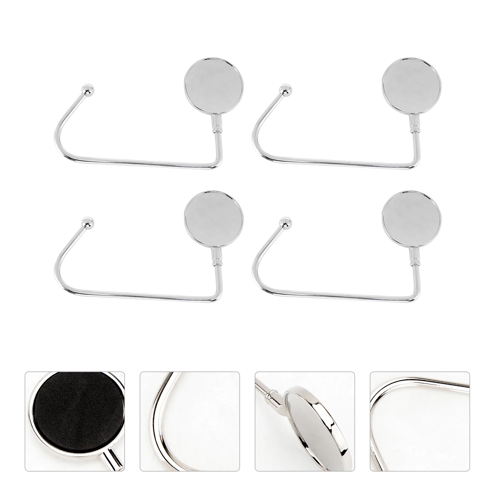 

4 Purse Hooks Non-slip Handbag Christmas Stocking Holders for Desk
