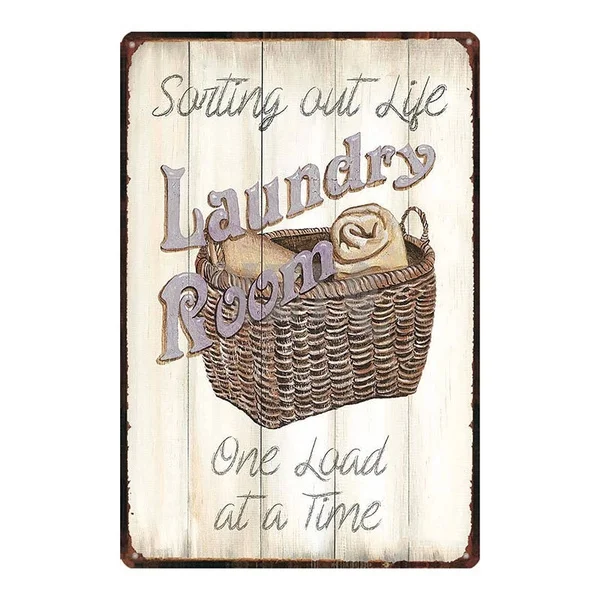

Металлическая Жестяная Табличка для прачечной, правила игровой комнаты, винтажная табличка для дома, художественный настенный постер для п...