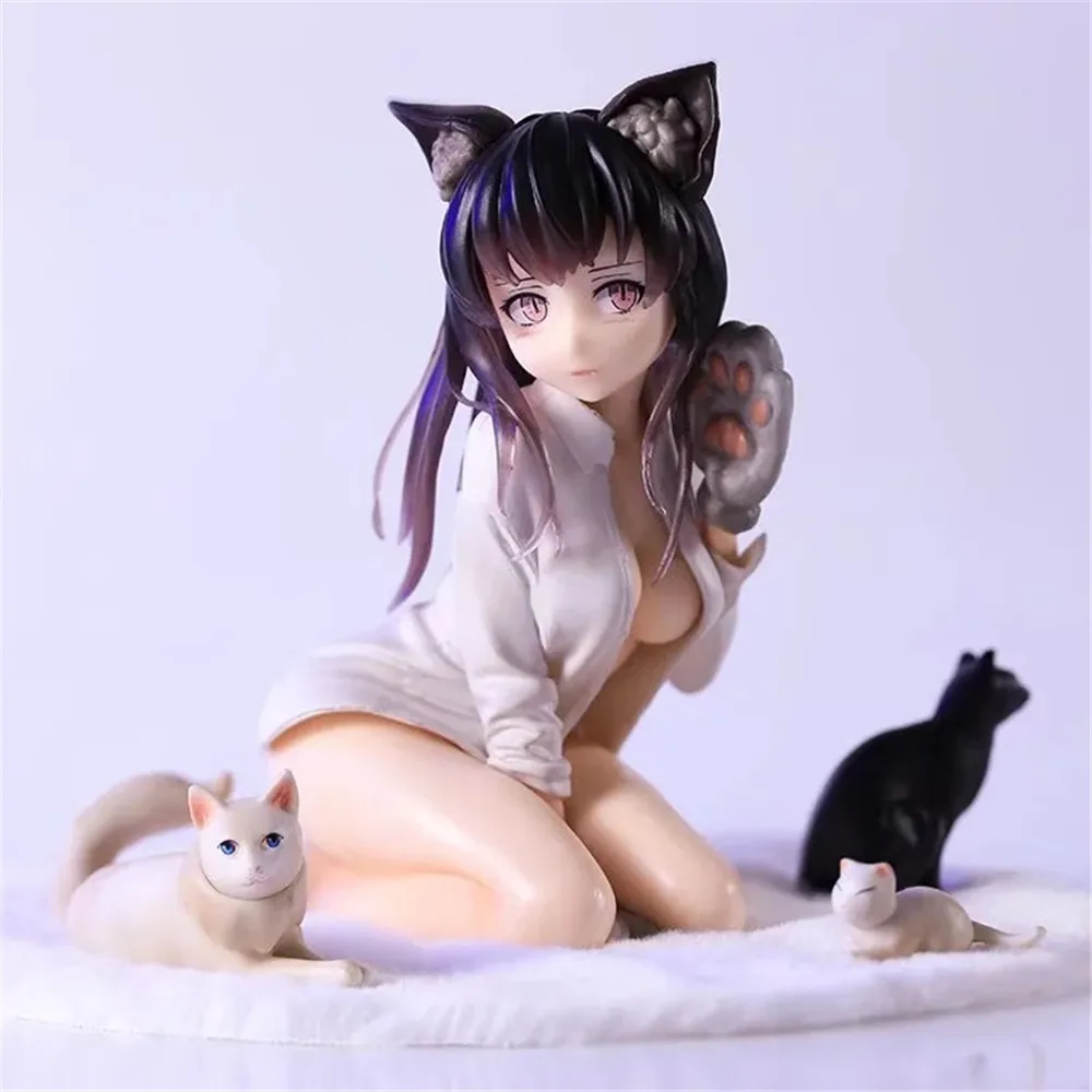 

Аниме-фигурка кошки кошачьей девушки, 14 см, Миа, сексуальная полная фигурка, ПВХ экшн-фигурка, игрушечная статуя, Коллекционная модель, кукла...