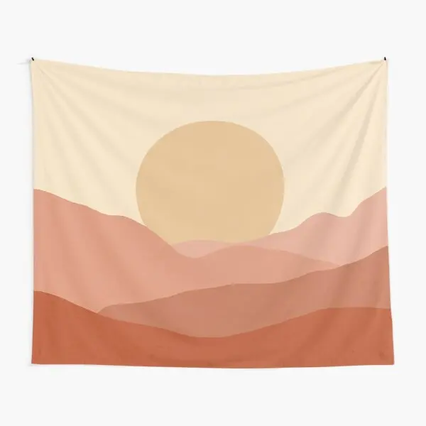 

Minimalist Landscape Earth Tones Design Tapestry Hanging Travel Beautiful Printed Decoration Bedroom Living Blanket Home Room