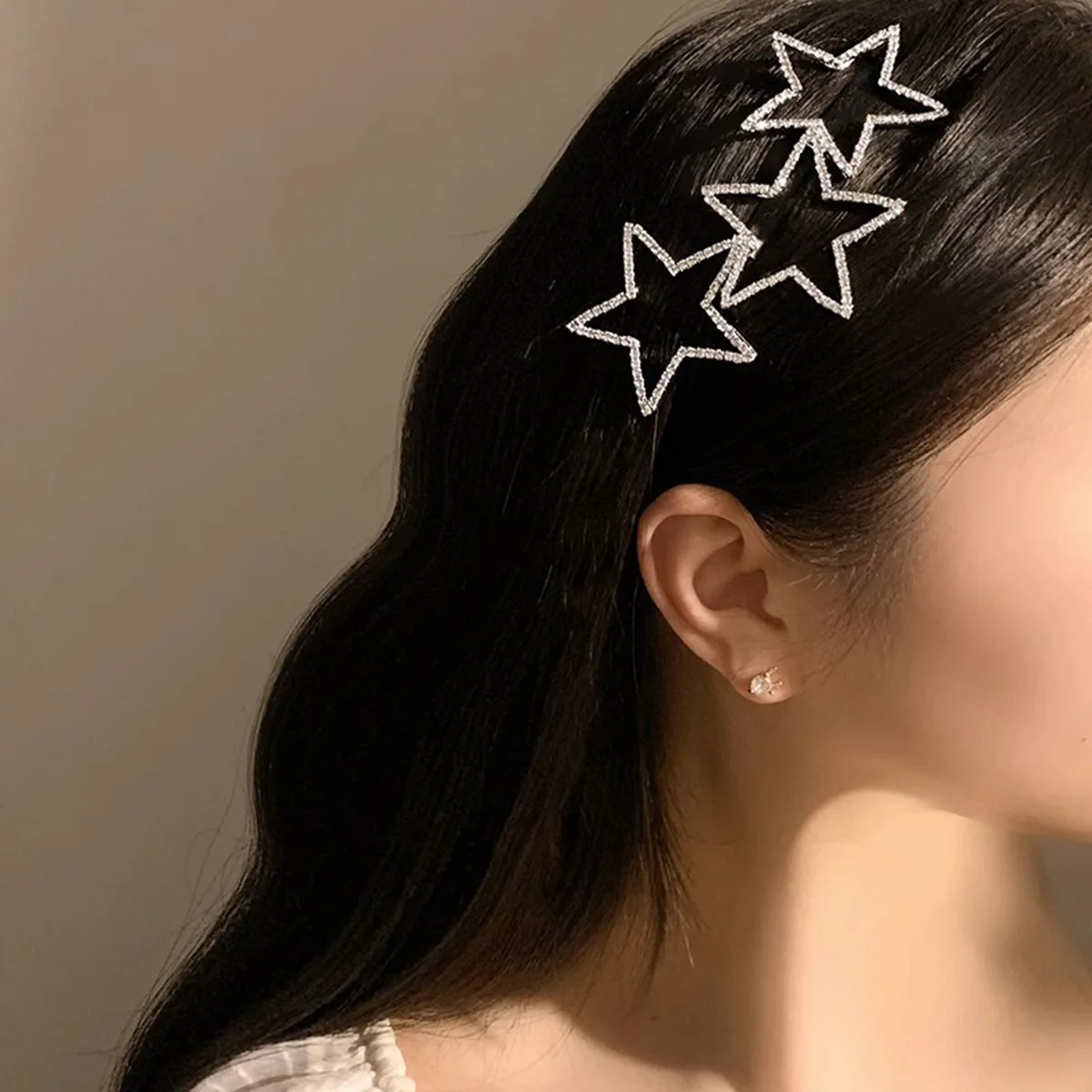 

New Women Crystal Bridal Crown Hairbands Trendy Hollow Out Star Headband Rhinestone Hair Hoop Elegant Hair Accessories Jewelry
