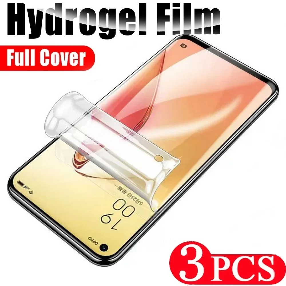 Гидрогелевая пленка для OPPO Reno 7 Z SE 8 Lite 8T 9 A1 Pro Plus защитная экрана телефона с полным