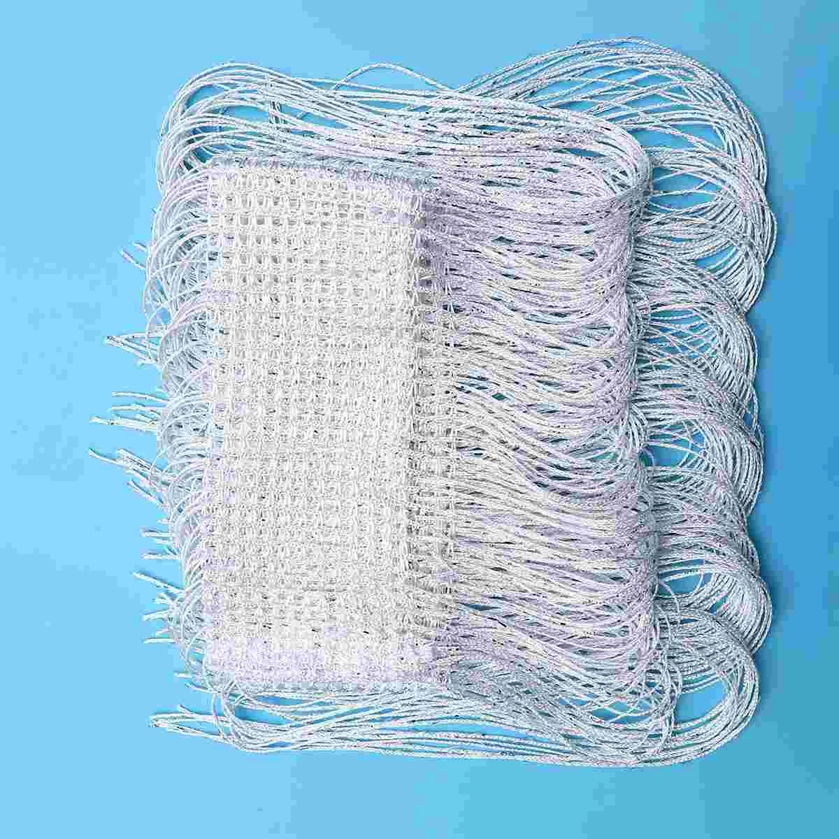 

1pc Tassels Window Curtain Plain String Door Curtain Partition Curtain for Home Wedding Party White