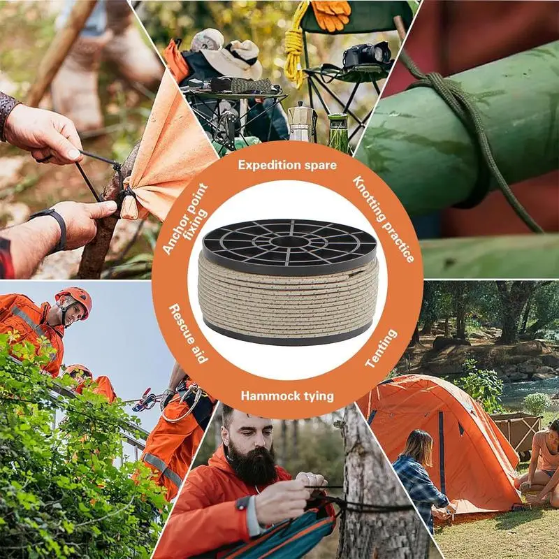 Кемпинговый шнур 164 фута 2 5 мм универсальный светоотражающая веревка для