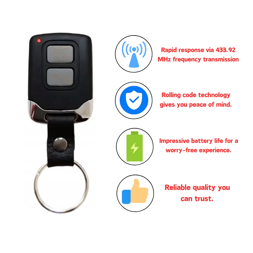 Фото 6100334 ECHO TX4 RC 433 Пульт дистанционного управления для гаражных ворот 433 МГц с плавающим кодом для электрических ворот BRAVO TX4 BRAVO TE4433H №4