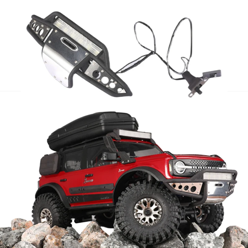 

Нейлоновый передний бампер TRX4M с фотовспышками, аксессуары для 1/18 RC Crawler Car Traxxas, задняя защита, обновленные детали для самостоятельной сборки