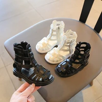 baby girls roman shoes summer childrens fashion little girl princess sandals toddler high tube weaving hollow out beach shoes