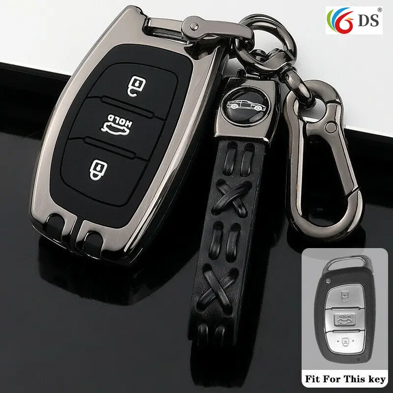 

Zinc Alloy Car Remote Key Fob Shell Holder Cover Case Keychain For HYUNDAI Sonata Elantra Tucson Keychain Bag Auto Accessories